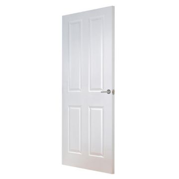Indoors Shannon 4 Panel Fire Door FD30 - White - 78 Inch x 30 Inch (1981mm x 762mm)