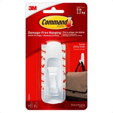 Large Hook comes with Command Strips 2 Hook 2 Lrg Strip 17003