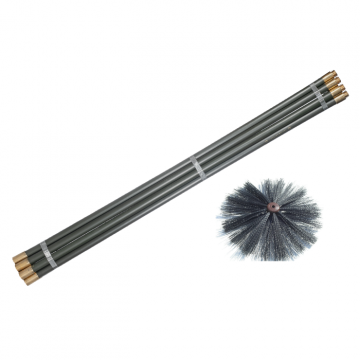 Excel 33' Chimney Cleaning Kit Soot Strimmer