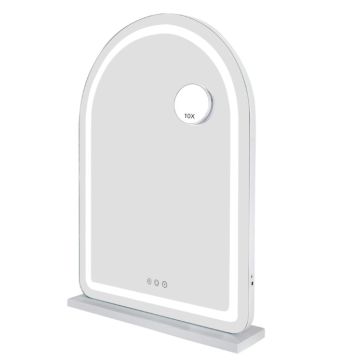 Hollywood Arch Vanity Mirror White 70