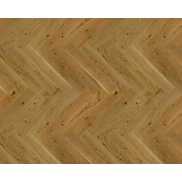 110 x 14mm Barista Herringbone Oak Arabica 0.5m2 110 x 14 x 660mm Optilock, Stained, Br & Lacquered