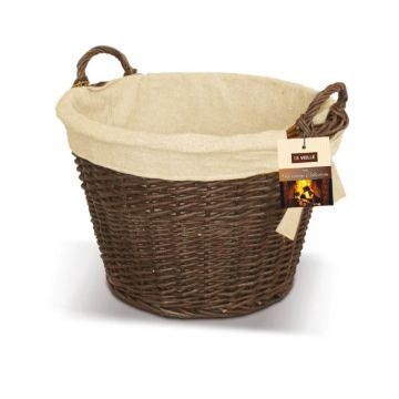 Inova Natural Wicker Round Basket comes with Jute Liner