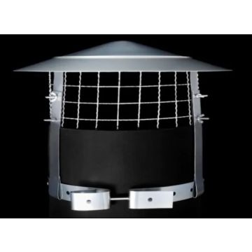 Anti-Bird / Anti-Rain 8" to 9" Stainless Steel Chimney Cowl | ABARCHG200
