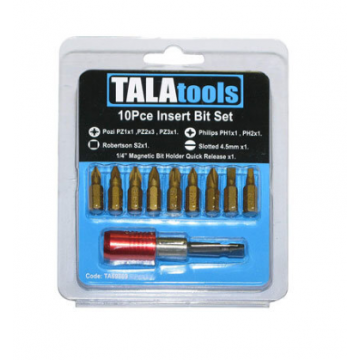 Tala 10 Pce. Insert Bit Set Ta69869