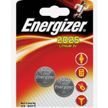 CR2025 3v Lithium Battery 2pk