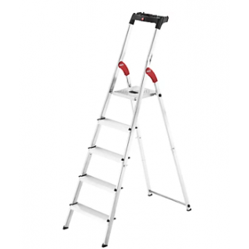 Hailo L60 Standardline 5 Tread Aluminium Safety Household Ladder