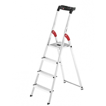 Hailo L60 Standardline 4 Tread Aluminium Safety Household Ladder