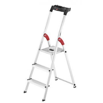 Hailo L60 Standardline 3 Tread Aluminium Safety Household Ladder