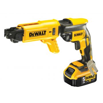 Dewalt Collated Drywall 18v Screwdriver Gun with 2 x 5ah Batteries -DCf620p2k