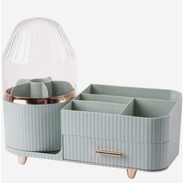 Rotating Cosmetics Organiser Duck Egg