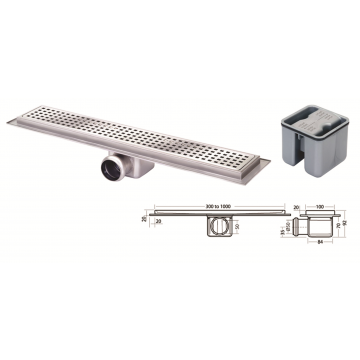 100mm x 600mm Stainless Steel Channel Waste