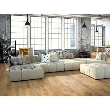 Mammut Plus 4V Range Macro Oak Nature Long Plank Laminate Flooring AC5 - 10mm x 244mm x 1845mm - Pack covers 1.8m2 