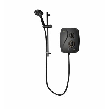 Novel SR Black Thermostatic Power Shower
