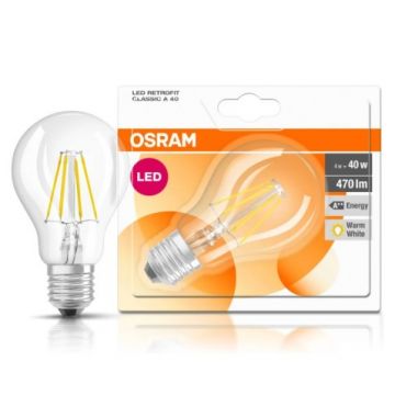 Osram 4w (40w) E27 LED Gls Filament Bulb