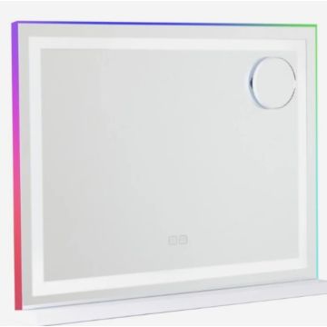 Tara Lane Hollywood RGB Strip Rectangular Mirror 58cm x 43cm | TL6864