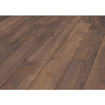 Robusto 4V Range Pettersson Oak Dark Laminate Flooring AC5 - 12mm x 188mm x 1375mm -  Pack covers 1.293m2