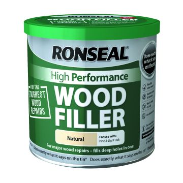 Ronseal High Performance Wood Filler 550gm Natural