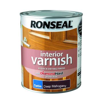 Ron Int Varnish Sat D Mahog 750ml