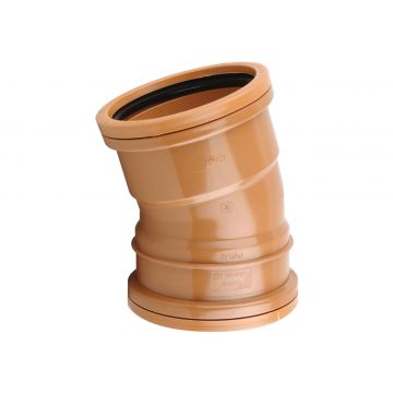 Sewer 110mm x 30deg Short Radius Bend Double Socket