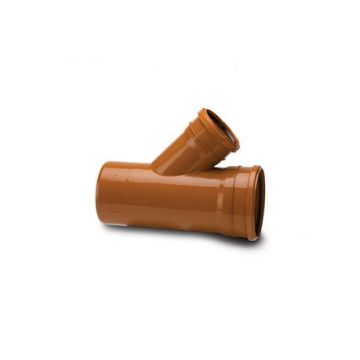 Sewer 225 x 110mm x 45deg Y Branch Double Socket