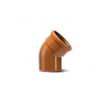 Sewer 160mm x 30deg Short Radius Bend Single Socket
