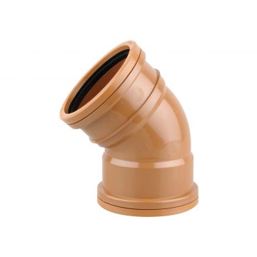 Sewer 110mm x 45deg Short Radius Bend D/Socket