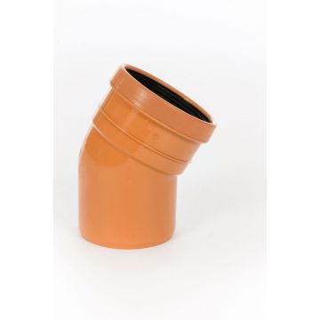 Sewer 160mm x 45deg Short Radius Bend Single Socket