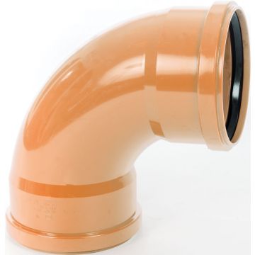 Sewer 110mm x 90deg Short Radius Bend D/Socket