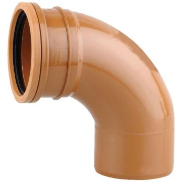 Sewer 160mm x 87.5deg Short Radius Bend Single Socket