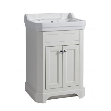 Vitoria 600mm Freestanding Unit Linen White