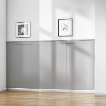 Modern Wall Panel Kit comes with Decotative Capping 1 x 2m Cap, 2 x 2m Horiz & 4 x 900mm vertical  Slats