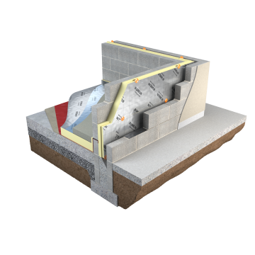 Polyiso Cavity Wall Insulation 1200 x 450 x 80mm (5 Sheets per Bale - 2.7m2)