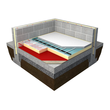 Polyiso Underfloor Insulat 1200 x 2400 x 100mm