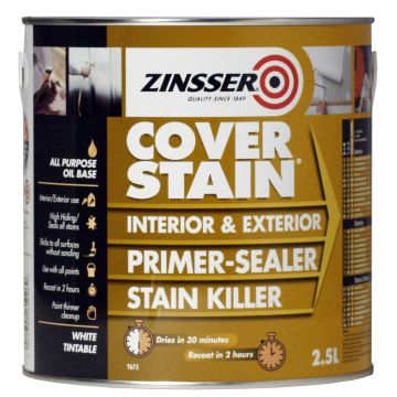 Zinsser All Purpose Oil Based Cover Stain Primer & Sealer - 2.5L