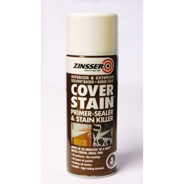Zinsser Solvent Based Cover Stain Primer & Sealer Aerosol - 400ml