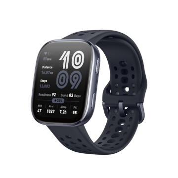 Amazfit Bip 6 Black 46mm Smart Fitness Health Tracker Watch | 146-W2435EU1N