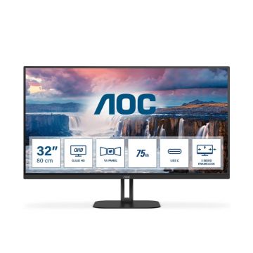AOC 32" V5 QHD USB-C Monitor - Black | Q32V5CE