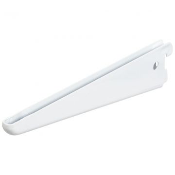 Twin Slot Bracket White 22cm (8.3/4")