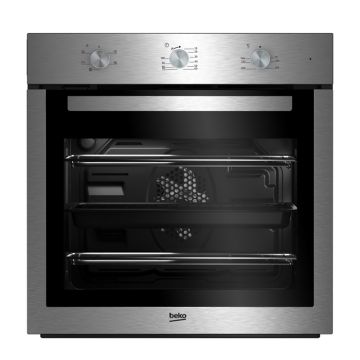Beko 60cm Single Fan Oven with Mechanical Minute Minder - Stainless Steel | BIF16100X