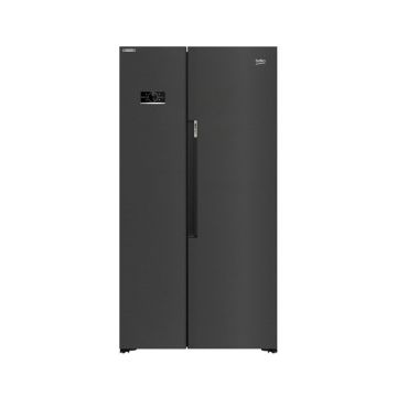 Beko Freestanding American Style Fridge Freezer with NeoFrost - Black | ASL1442VPZ
