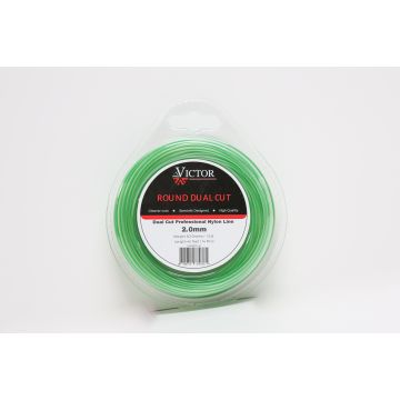 Blister Victor Dual Cut Prof Nylon Line 2.0mm 50g Length 46 Feet, 14mtrs