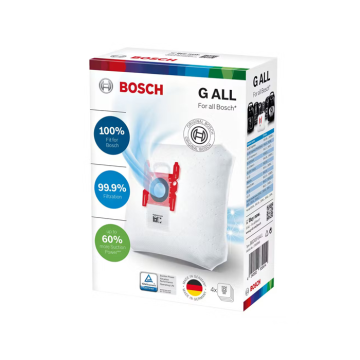 Bosch Type G Genuine Vacuum Cleaner Hoover Bags - 4 Pack | BBZ41FGALL 