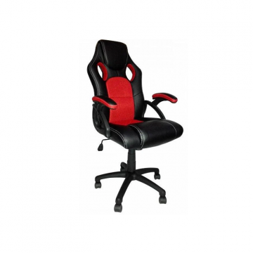 BX Office Gaming Chair - Black & Red | TEKGCV02R