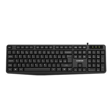 Canyon Wired Keyboard KB-1 - Black | CNE-CKEY01