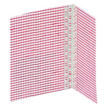 Baumit PVC Angle Corner Bead With Mesh - 2.5m