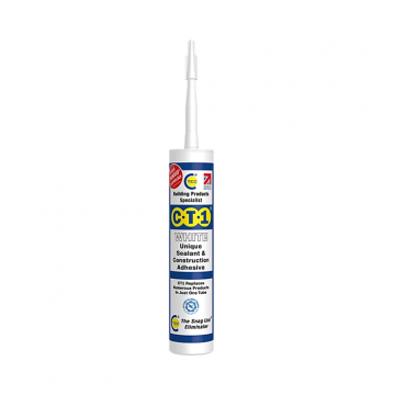CT1 Unique Sealant & Construction Multi-Purpose Adhesive - White | 290ml