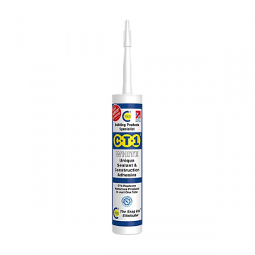 CT1 Unique Sealant & Construction Multi-Purpose Adhesive - White | 290ml