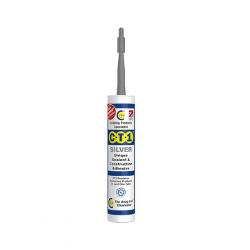 CT1 Unique Sealant & Construction Multi-Purpose Adhesive - Silver | 290ml