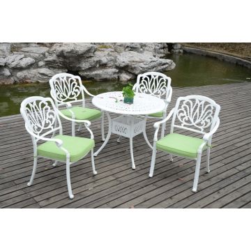 Culcita Florence 4-Seater Cast Aluminium Garden Dining Set | CADRWH383