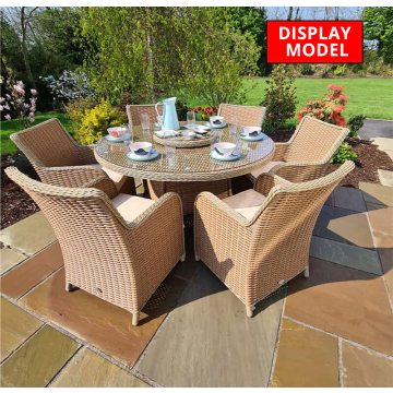 Culcita LIR 6-Seater Rattan Garden Dining Set - DISPLAY MODEL | RADRBR344